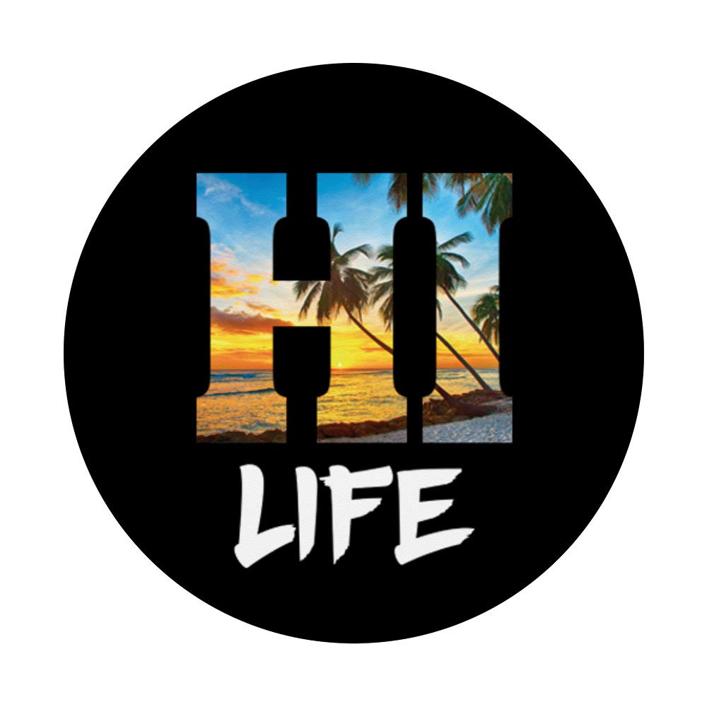 Hawaiian Beach Aloha Summer Vacation Gifts - Swappable PopSockets PopGrip for Phone, Tablet & Laptop - Perfect Souvenir for Travel, Beach Trips & Tropical Vacations