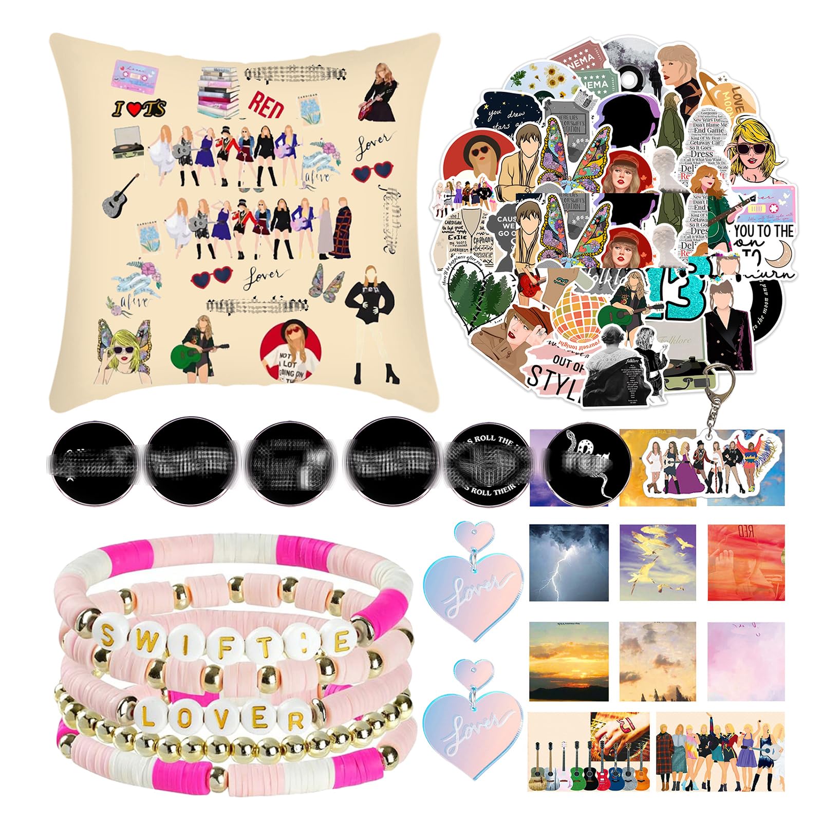Taylor Swift Merchandise - Official Singer Taylor Pillow Case Set for Women, Men, Girls & Boys | Perfect Concert Party Gifts & Home Decor