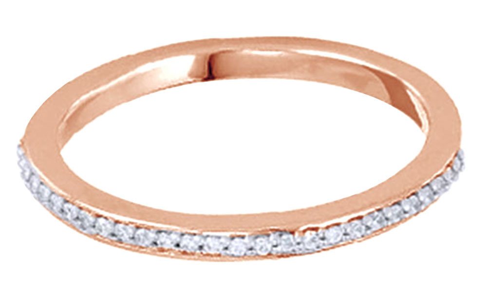 14K Solid Gold Round White Natural Diamond Engagement Ring (0.07 Cttw) - Perfect for Wedding Bands, Proposals & Anniversary Gifts