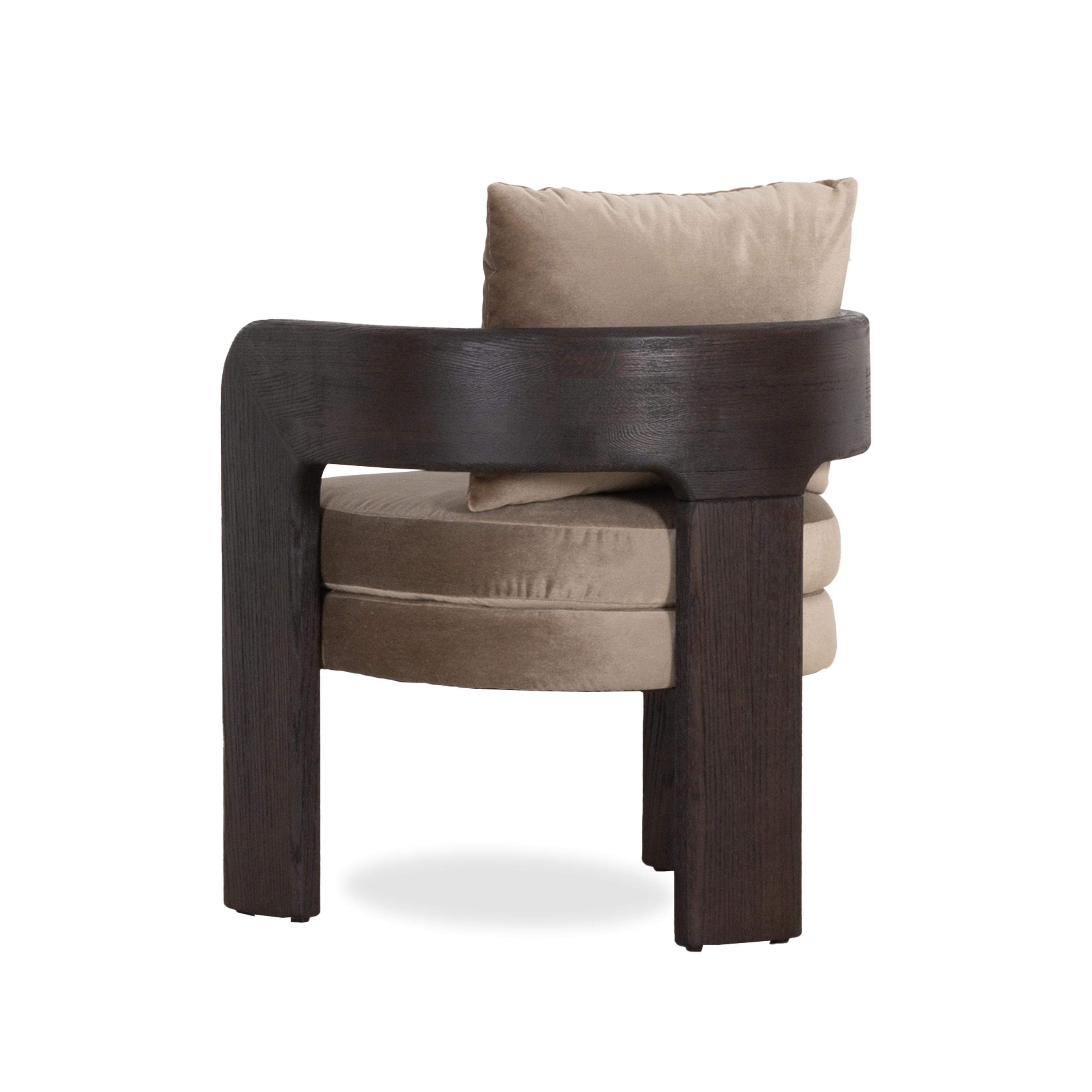 Baril Dining Chair - Modern Wooden Kitchen Chair with Cushion, Comfortable & Sturdy for Dining Room, Kitchen, Breakfast Nook | Perfect for Home, Restaurant, Cafe