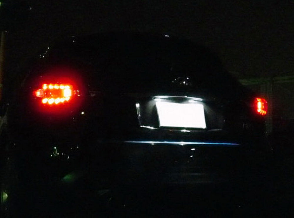 Direct Fit White LED License Plate Light Lamps for Infiniti FX Q I M & Nissan Vehicles - Bright, Durable & Easy Installation for Nighttime Visibility & Enhanced Style