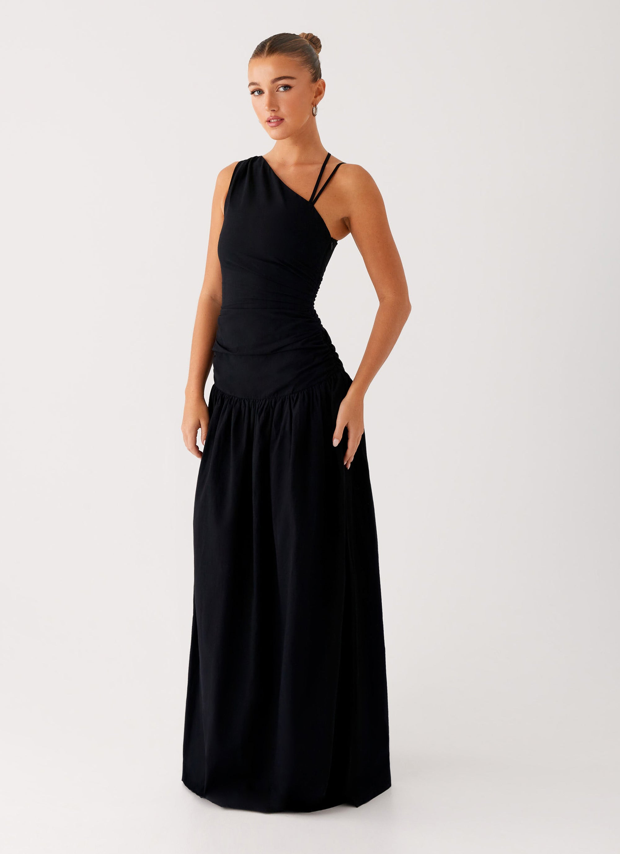 Cortez Maxi Dress for Women - Elegant Black Flowy Long Dress for Summer, Beach, and Casual Wear | Perfect for Vacations, Parties, and Everyday Outfits