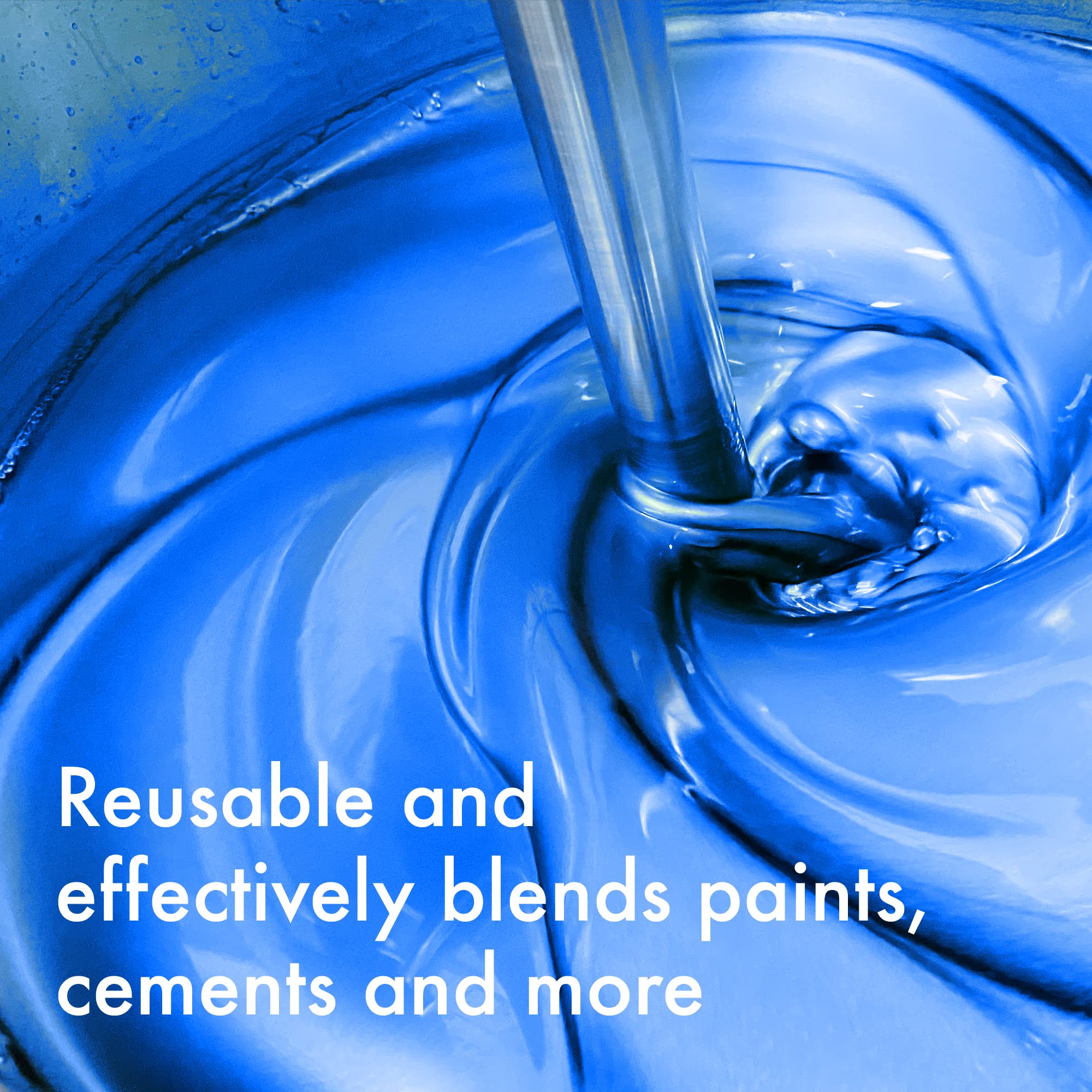 2 Pack Extra Long Rust-Proof Paint Mixer for Drill - 5 Gallon Paint Stirrer Paddle Attachment - Easy Cleaning & Durable - Perfect for Home Painting, DIY Projects & Professional Use