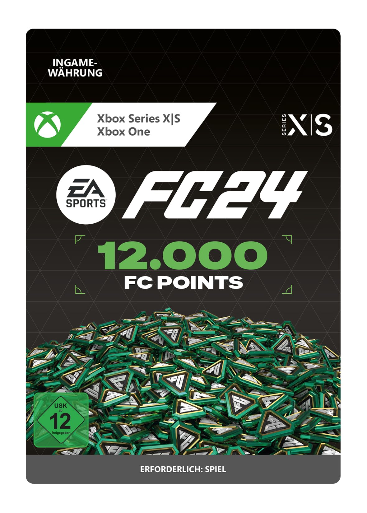 EA SPORTS FC 24 12000 Ultimate Team Points - Xbox One & Series X|S Digital Download Code | Upgrade Your Ultimate Team for Competitive Online Matches & Career Mode