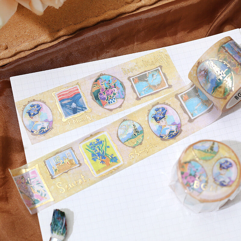 Art Tour Roman Washi Tape - Decorative Japanese Paper Tape for Scrapbooking, Journaling, Gift Wrapping & DIY Crafts