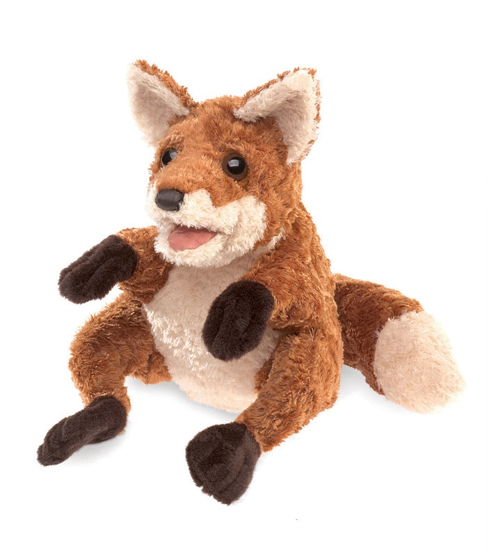 Handmade Crafty Fox Puppet - Soft Plush Animal Toy for Kids & Storytelling - Perfect for Imaginative Play, Puppet Shows & Gifts