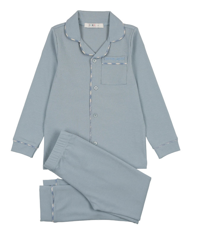 COCO BLANC Grandpa Pajamas for Boys & Girls (18M-16Y) - Soft Cotton Sleepwear for Kids & Teens - Perfect for Family Matching, Holidays & Cozy Nights