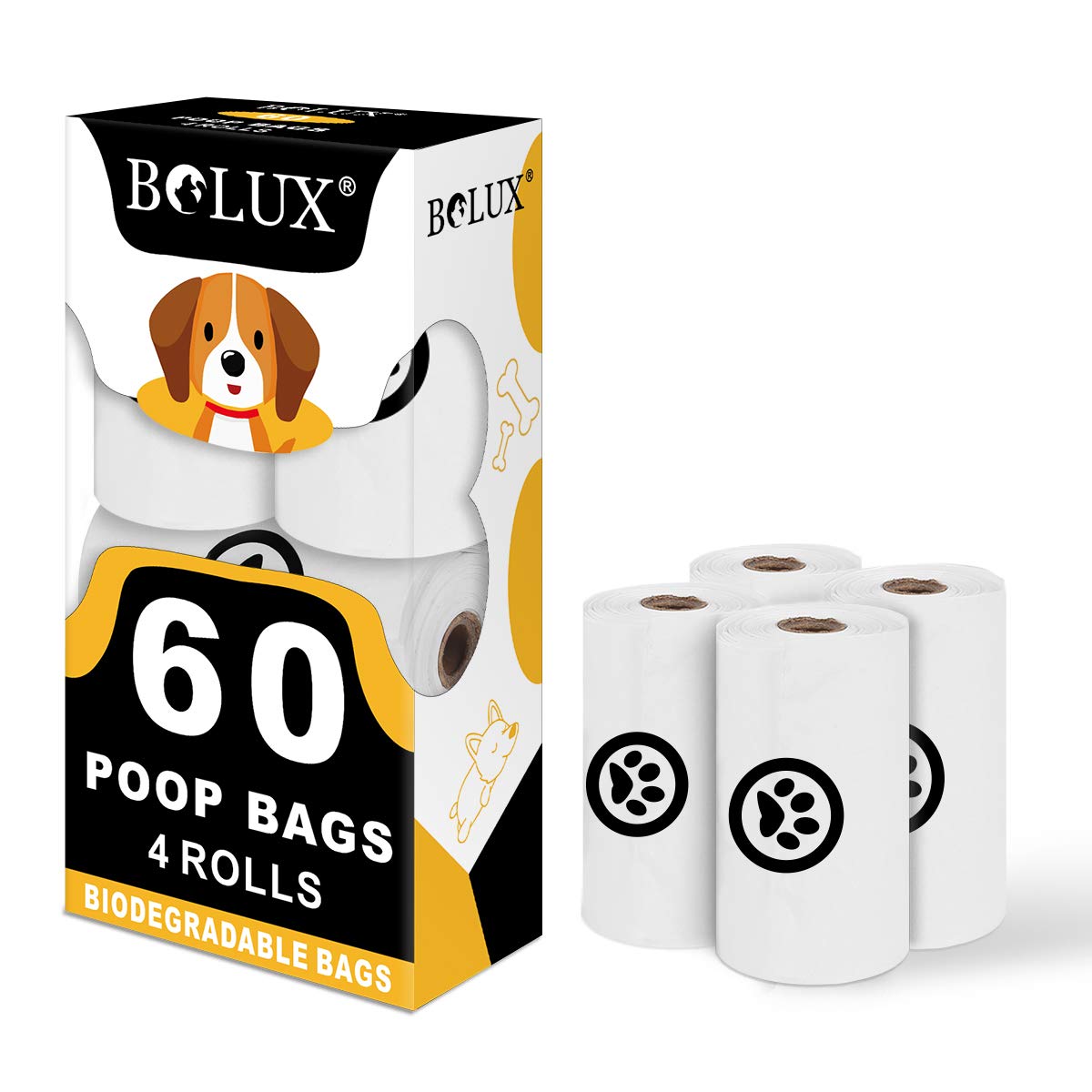 Bolux Extra Thick Leak-Proof Dog Waste Bags - 9x13 Inch Large Pet Poop Bags Refill Rolls | Durable & Strong for Daily Walks, Park Visits & Backyard Cleanup