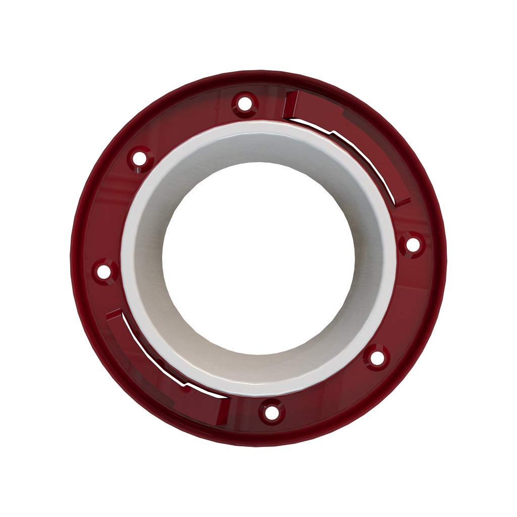 Oatey 3 inch or 4 inch PVC Closet Flange with Metal Ring - No Test Cap - Durable Plumbing Fitting for Toilet Drain Installation in Bathrooms & Basements