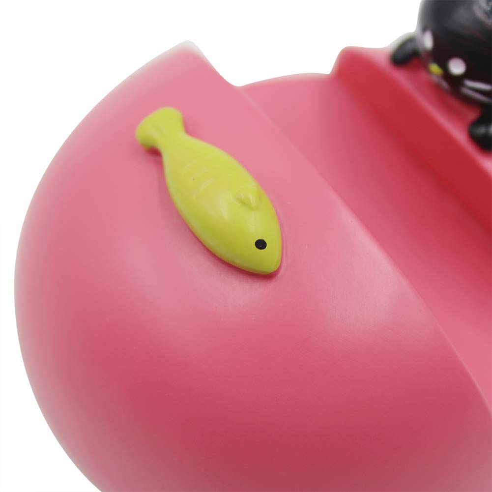 Adorable Cat Phone Holder & Desk Decor - Universal Cute Kawaii Phone Stand for iPhone, Android Smartphones & Tablets - Perfect for Office, Home & Car Use