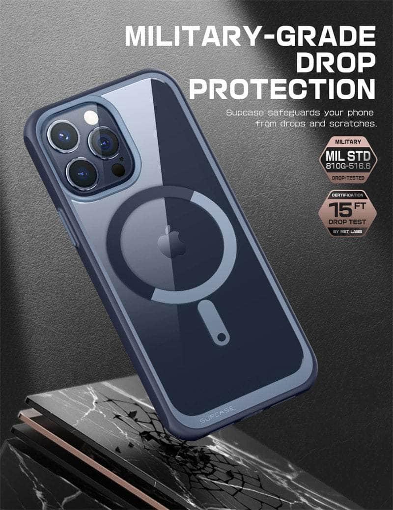 SUPCASE iPhone 15 Pro UB Mag Series Premium Hybrid Protective Case - Shockproof Cover with Magnetic Ring for Wireless Charging - Perfect for Outdoor Activities, Travel & Daily Use
