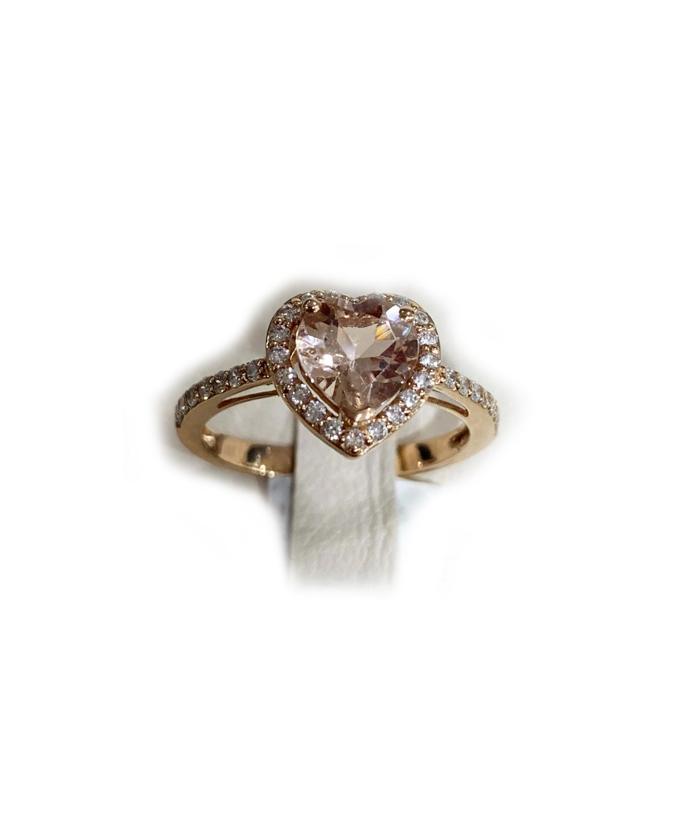 14K Rose Gold Morganite Ring for Women - Elegant Pink Gemstone Engagement & Wedding Band - Perfect for Valentine's Day, Anniversary & Special Occasions