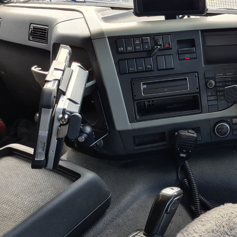 Industrial Evolution InDash Mount for Volvo FM Generation 4 (2014+) - Premium Truck Dashboard Mount for GPS & Smartphones - Perfect for Long-Haul Trucking & Fleet Management