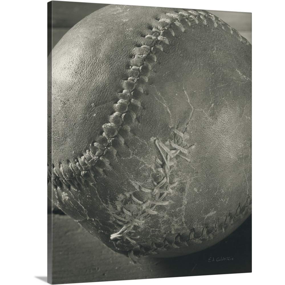 Baseball Canvas Wall Art Print - Vintage Baseball Decor for Home, Office & Man Cave | Sports Fan Gift & Baseball Lover Room Decor