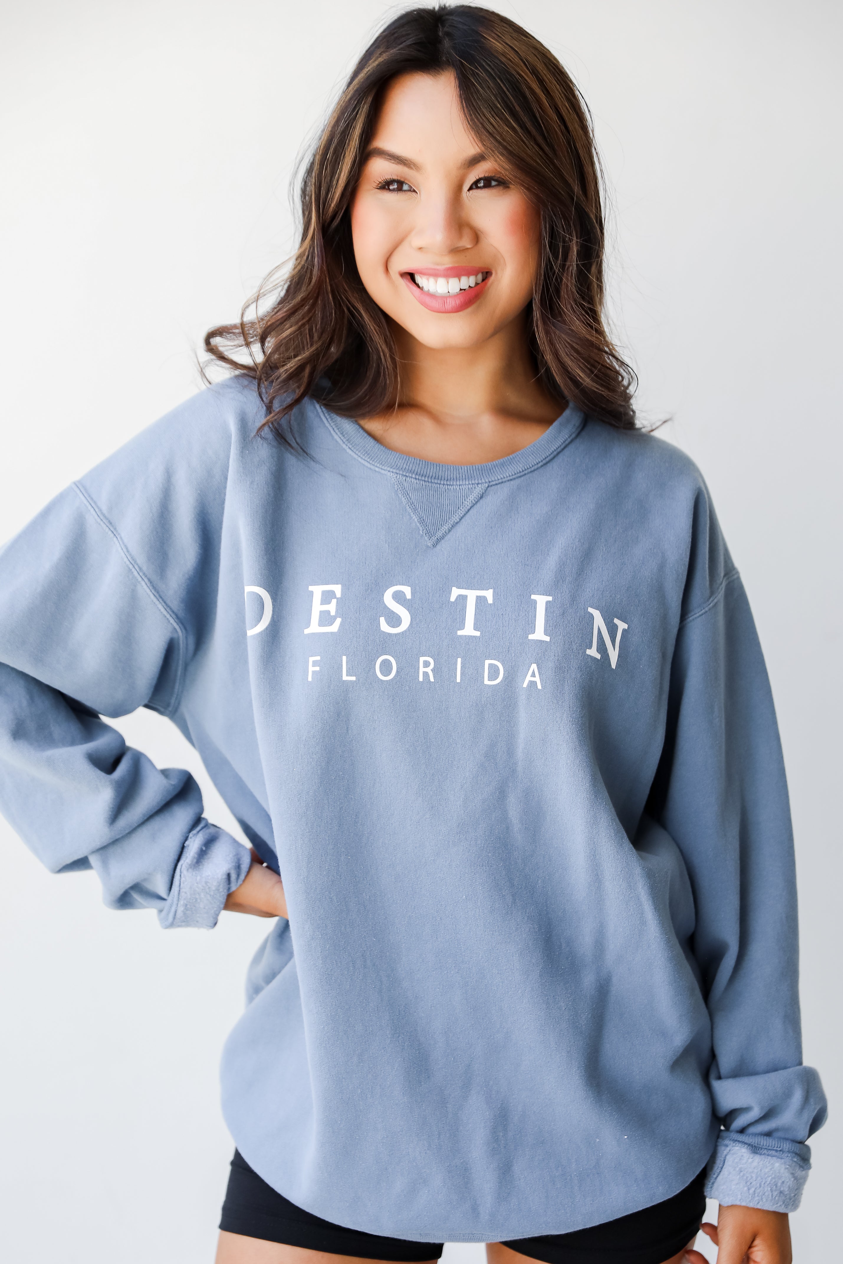 Blue Destin Florida Sweatshirt - Comfortable Pullover Hoodie for Men & Women | Perfect for Beach Vacation, Casual Wear & Outdoor Activities