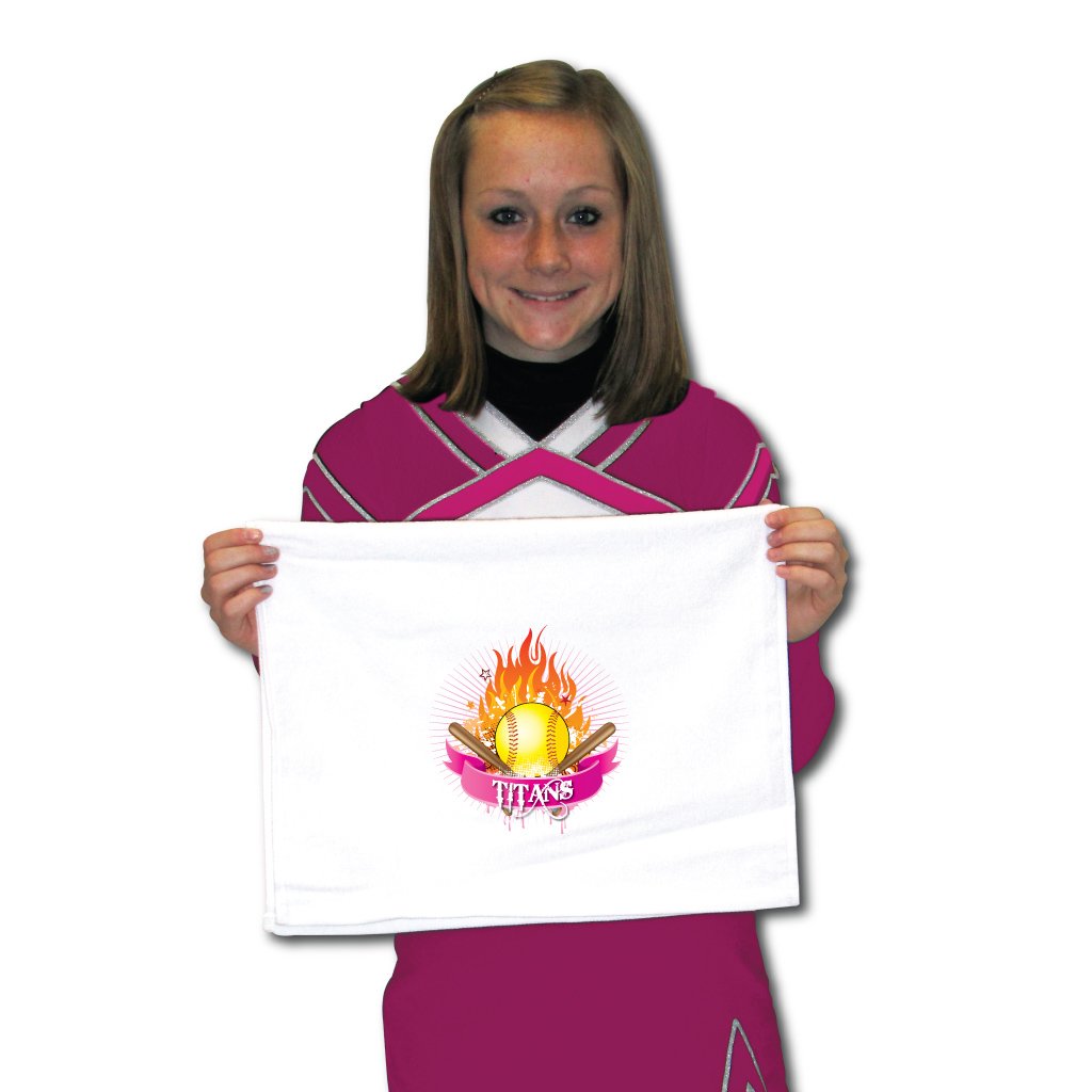 VictoryStore Softball Team Towels - Set of 15 Premium Quality Titans Mascot Towels for Baseball Games, Sports Events, and Team Spirit | Perfect for Players, Fans, and Gifts