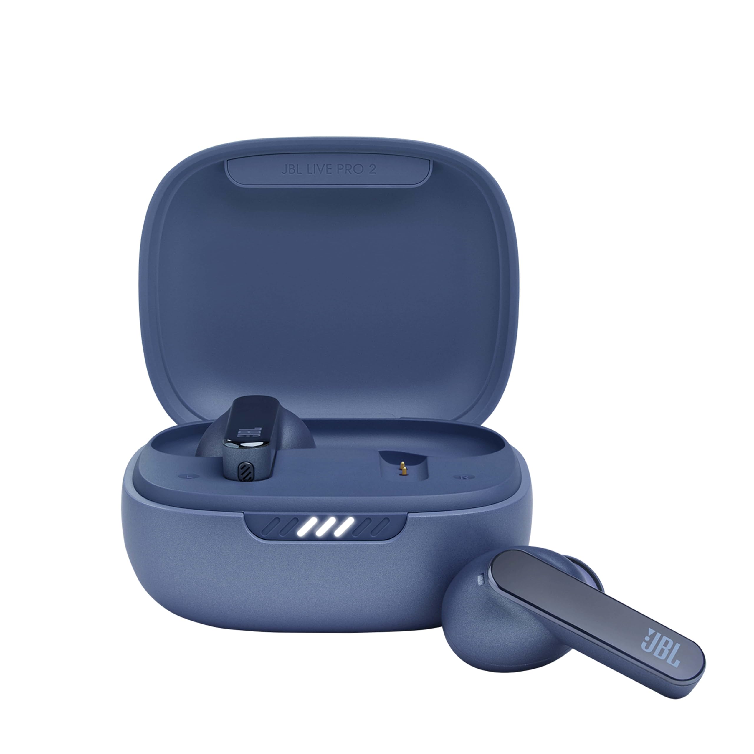 JBL Live Pro 2 TWS Wireless Bluetooth Earbuds - IPX5 Waterproof, Active Noise Cancelling, 40H Playtime, Hi-Fi Sound (Blue) - Perfect for Gym, Travel & Work from Home