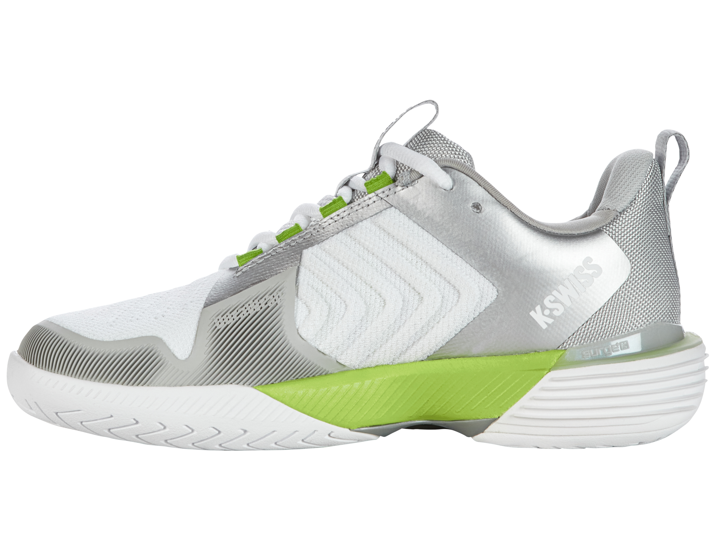 UltraShot 3 Basketball Shoes - White/Gray Violet/Lime Green | High-Performance Court Sneakers for Men | Perfect for Indoor & Outdoor Games, Training, and Casual Wear