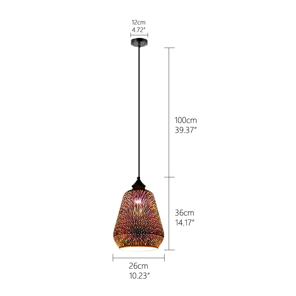 Celestial Starry Sky Hanging Glass Chandelier - Elegant Ceiling Light Fixture for Bedroom, Dining Room & Living Room Decoration - Perfect for Home, Wedding & Romantic Ambiance Lighting