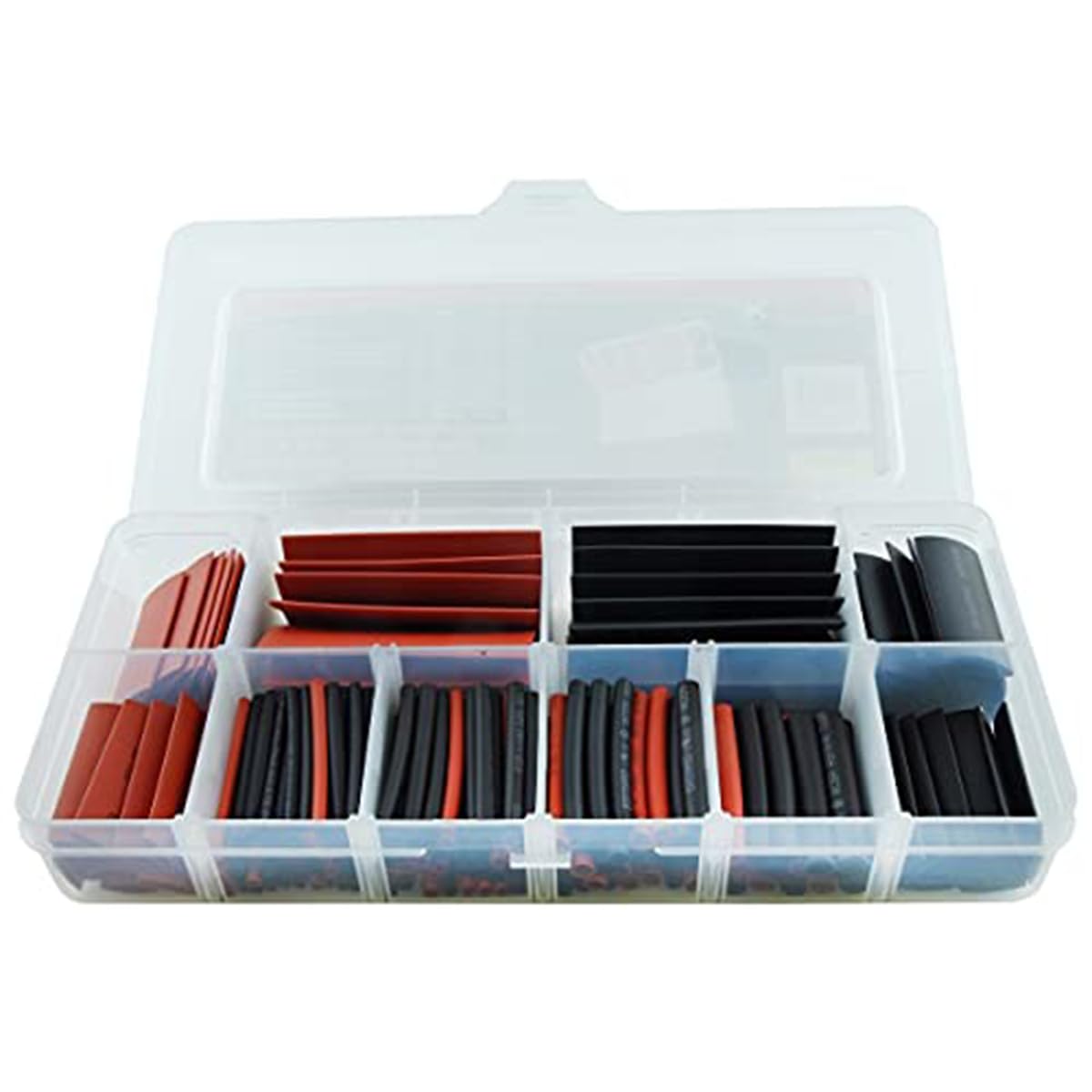 K Tool International Heat Shrink Tubing Assortment - 216 Pieces Electrical Insulation Kit for Wire Repair, Automotive & DIY Projects | Waterproof Cable Protection for Home, Office & Industrial Use