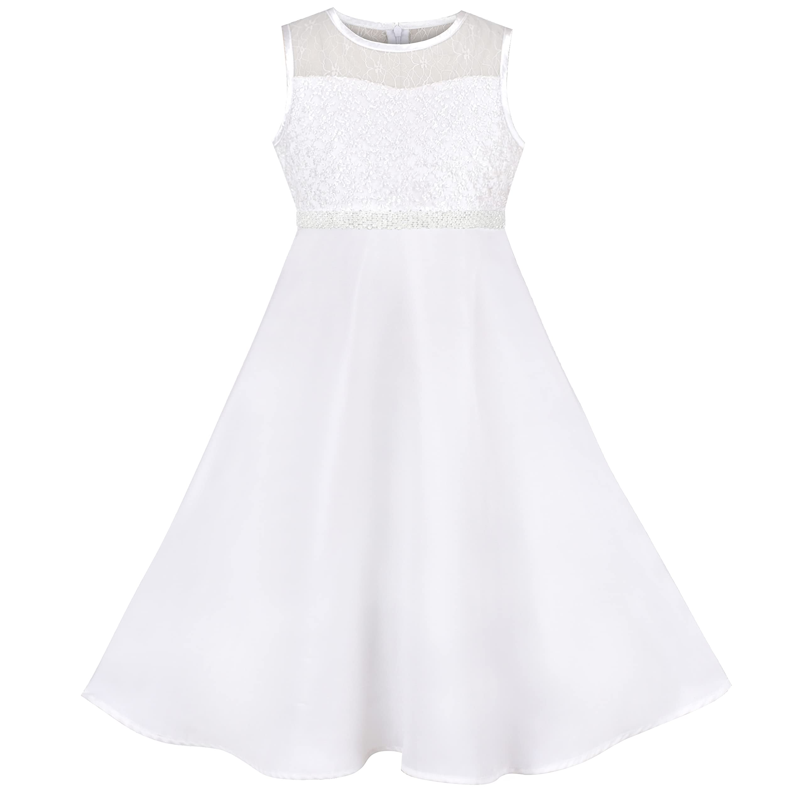 Elegant Rhinestone Chiffon Bridesmaid Dress for Girls - Formal Ball Gown for Weddings, Prom, and Dance Performances