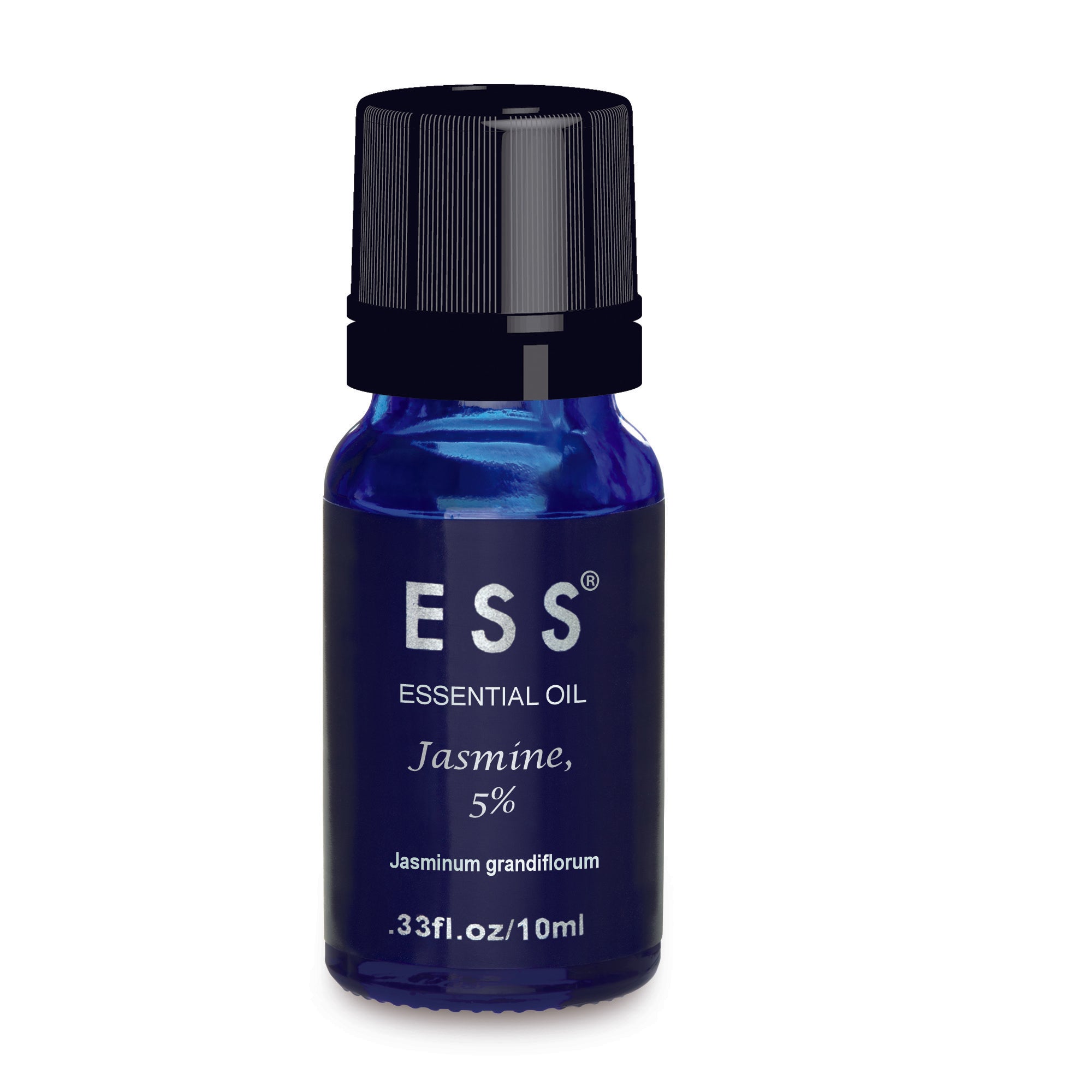 ESS Jasmine 5% Pure Essential Oil - 10ml Bottle for Aromatherapy, Diffuser & Massage - Relaxing Floral Scent for Home Spa & Stress Relief