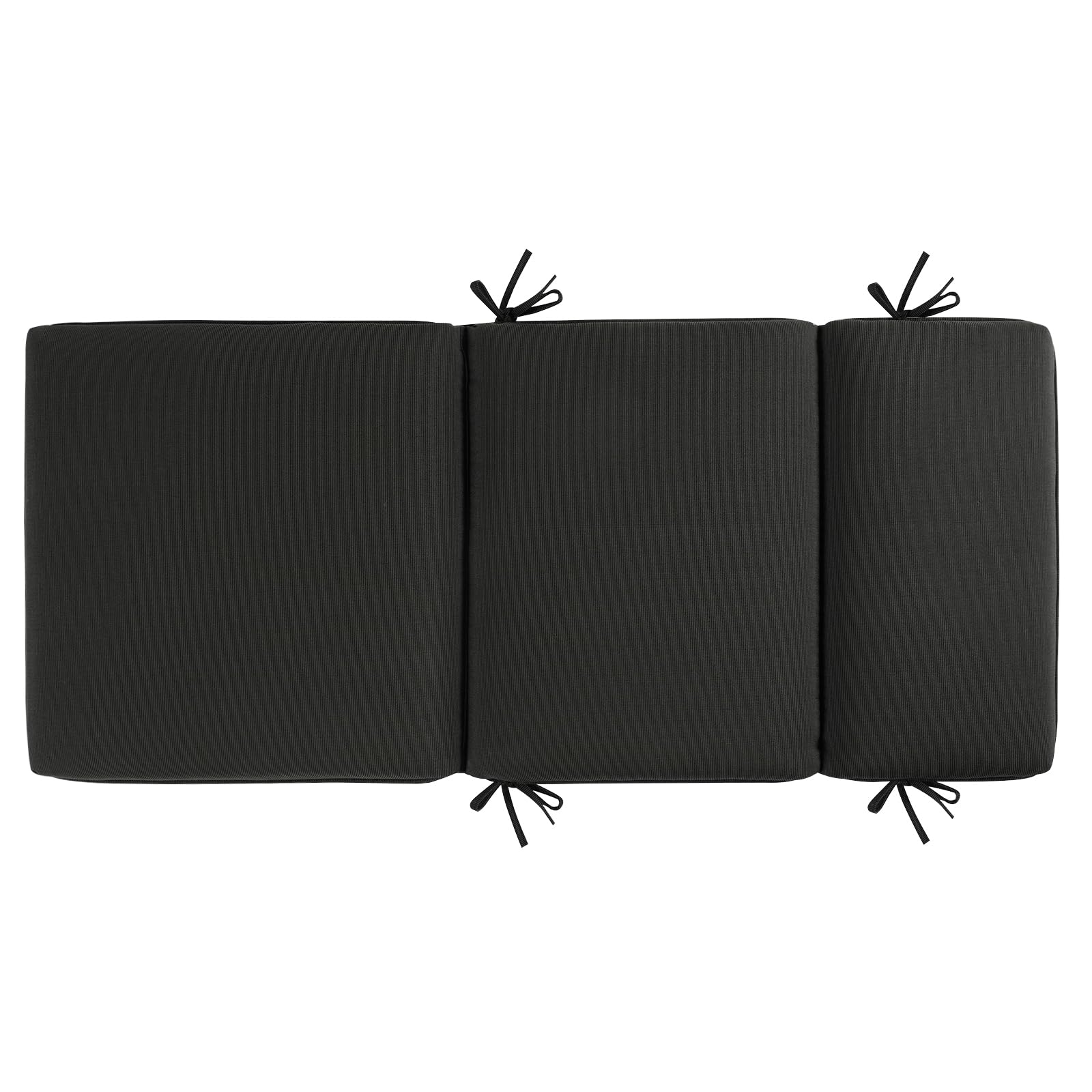 Premium Outdoor/Indoor Adirondack Chair Cushions Set of 2 - High Back Patio Furniture Replacement Cushions, Waterproof & UV Resistant (Black) - Perfect for Deck, Porch, Garden and Poolside Relaxation