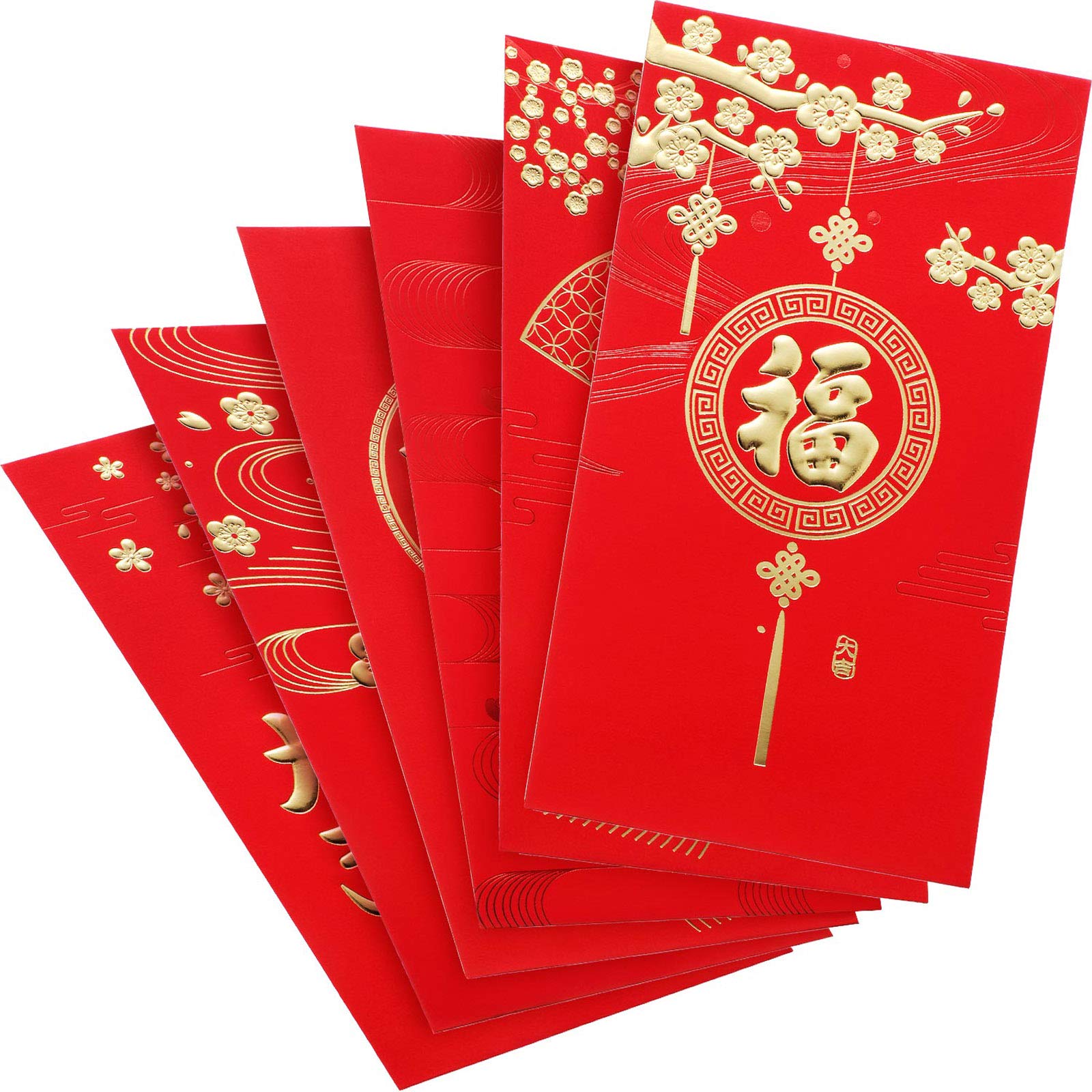 36 Pieces Chinese New Year Red Envelopes 2025 - Large Lucky Money Packets with Gold Foil for Lunar New Year, Spring Festival, Weddings & Gifts - Perfect for Family Gatherings, Cultural Celebrations and Good Fortune Wishes