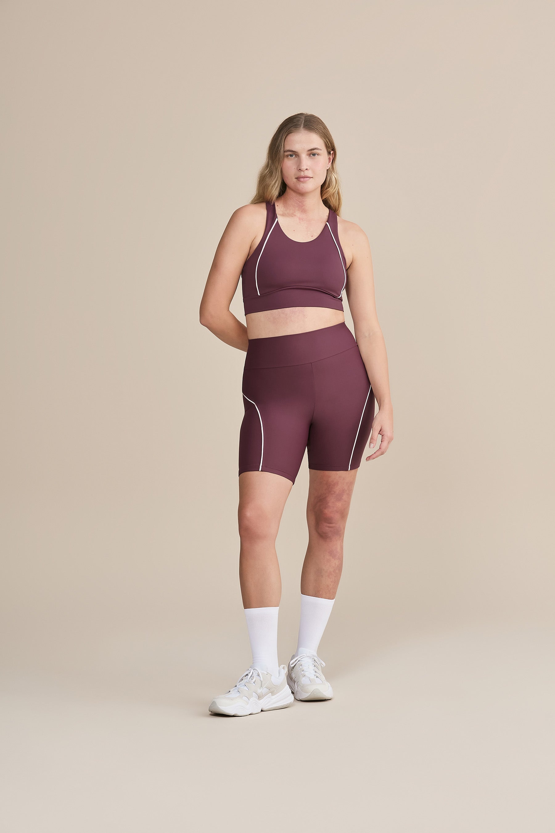 Sense Pro® Piping Long Shorts - Comfortable Athletic Running Shorts for Men, Breathable Quick-Dry Workout Shorts with Pockets - Perfect for Gym, Jogging & Outdoor Activities