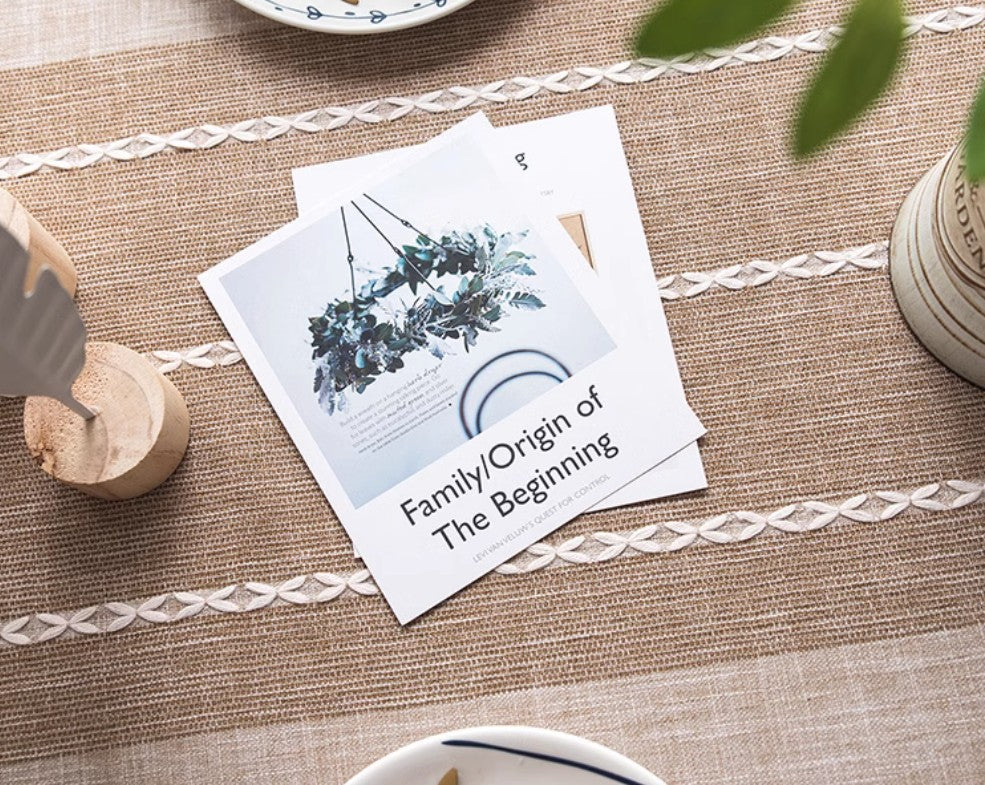Farmhouse Cotton and Linen Tablecloth - Rectangular & Oval Table Cover for Kitchen & Dining Room - Washable & Durable Modern Tablecloth for Everyday Use & Special Occasions