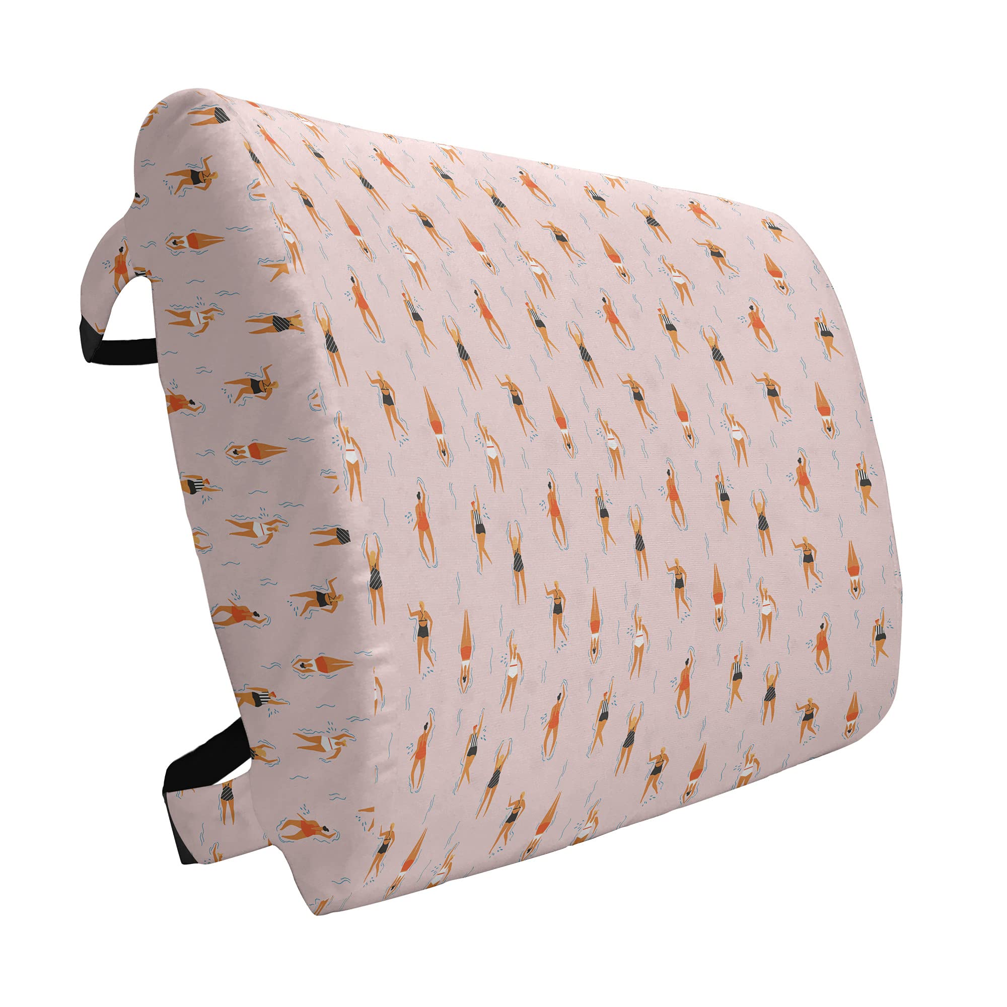 Ambesonne Pool Party Lumbar Support Pillow - High Density Foam Cushion for Office Chairs & Car Seats (14