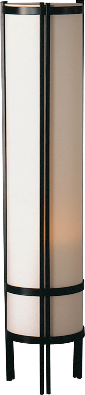Modern Asian Feng Shui Floor Lamp with Linen Shade - Contemporary Home Decor for Living Room, Bedroom & Office (Model 2029F)