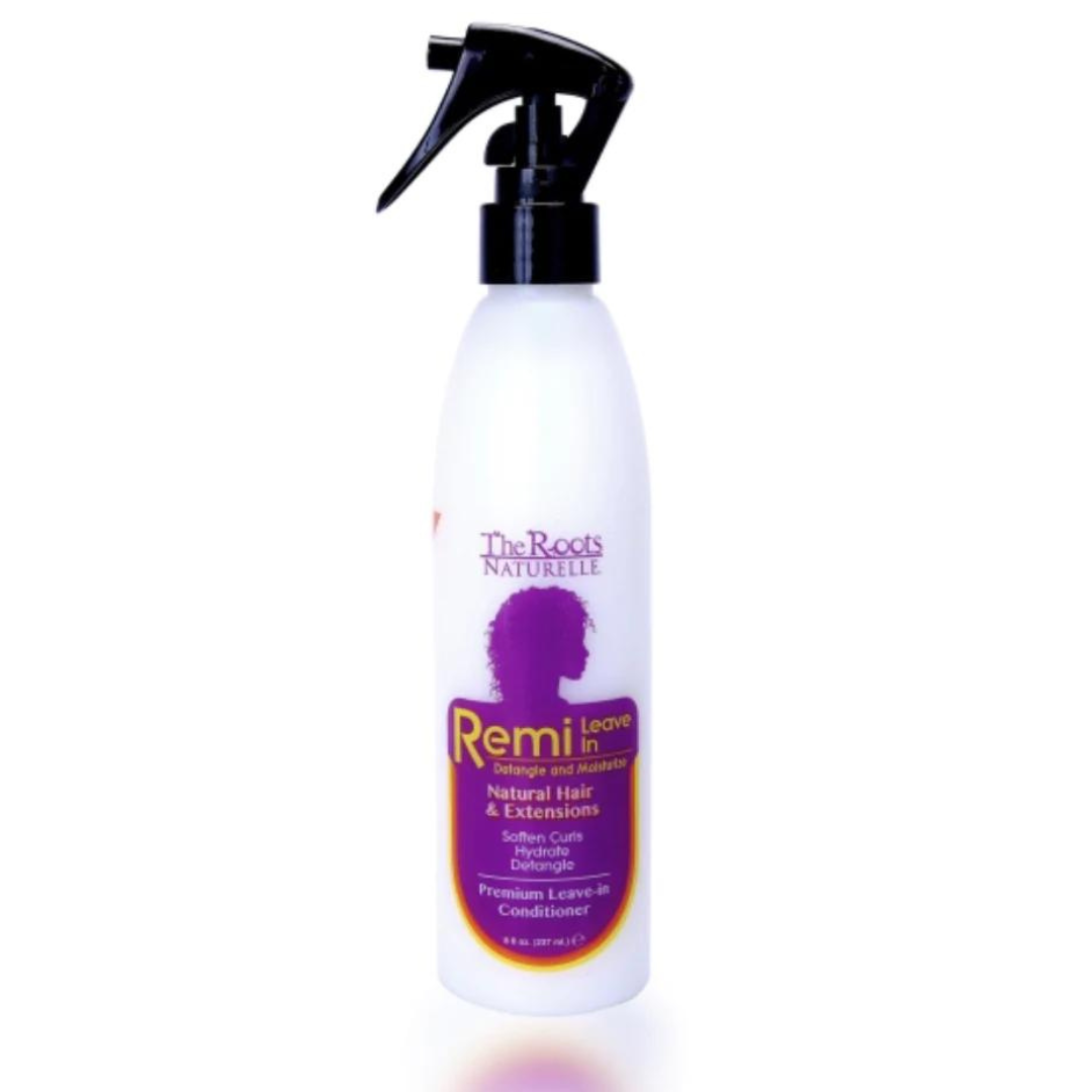 Roots Nauturelle Remi Leave-In Conditioner 8oz - Hydrating Hair Treatment for Dry, Damaged & Curly Hair - Perfect for Daily Moisture & Frizz Control