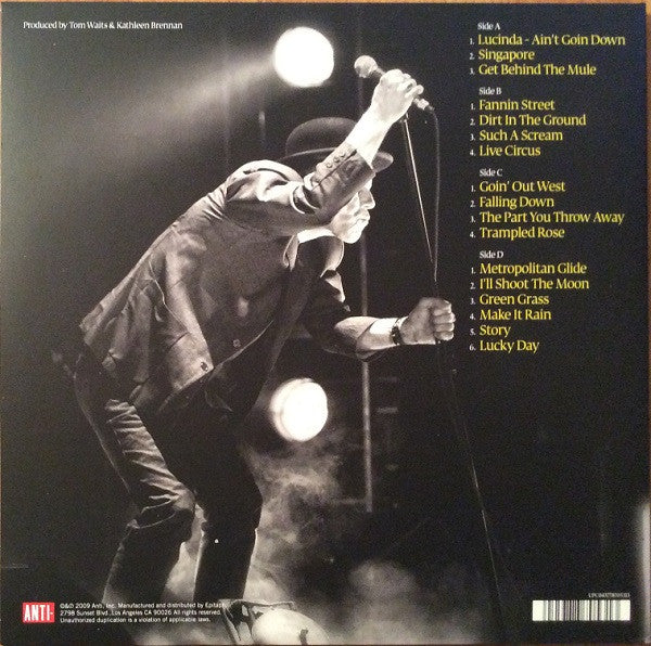 Tom Waits - Glitter And Doom Live (2xLP Vinyl Record, Album, Reissue, Remastered, Mint Condition) - Perfect for Vinyl Collectors & Music Enthusiasts