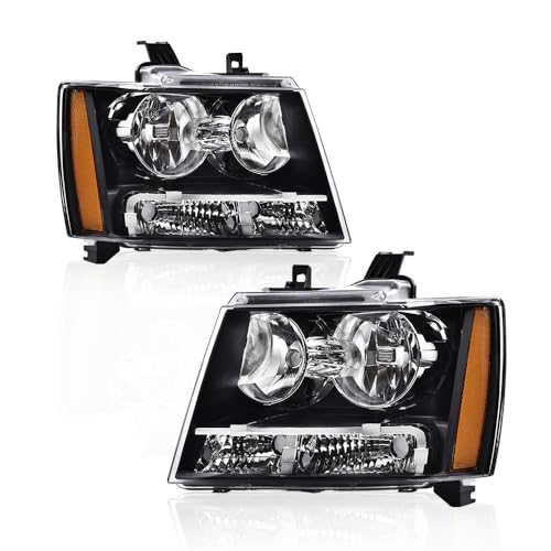 Clear Lens Black Housing Amber Reflector