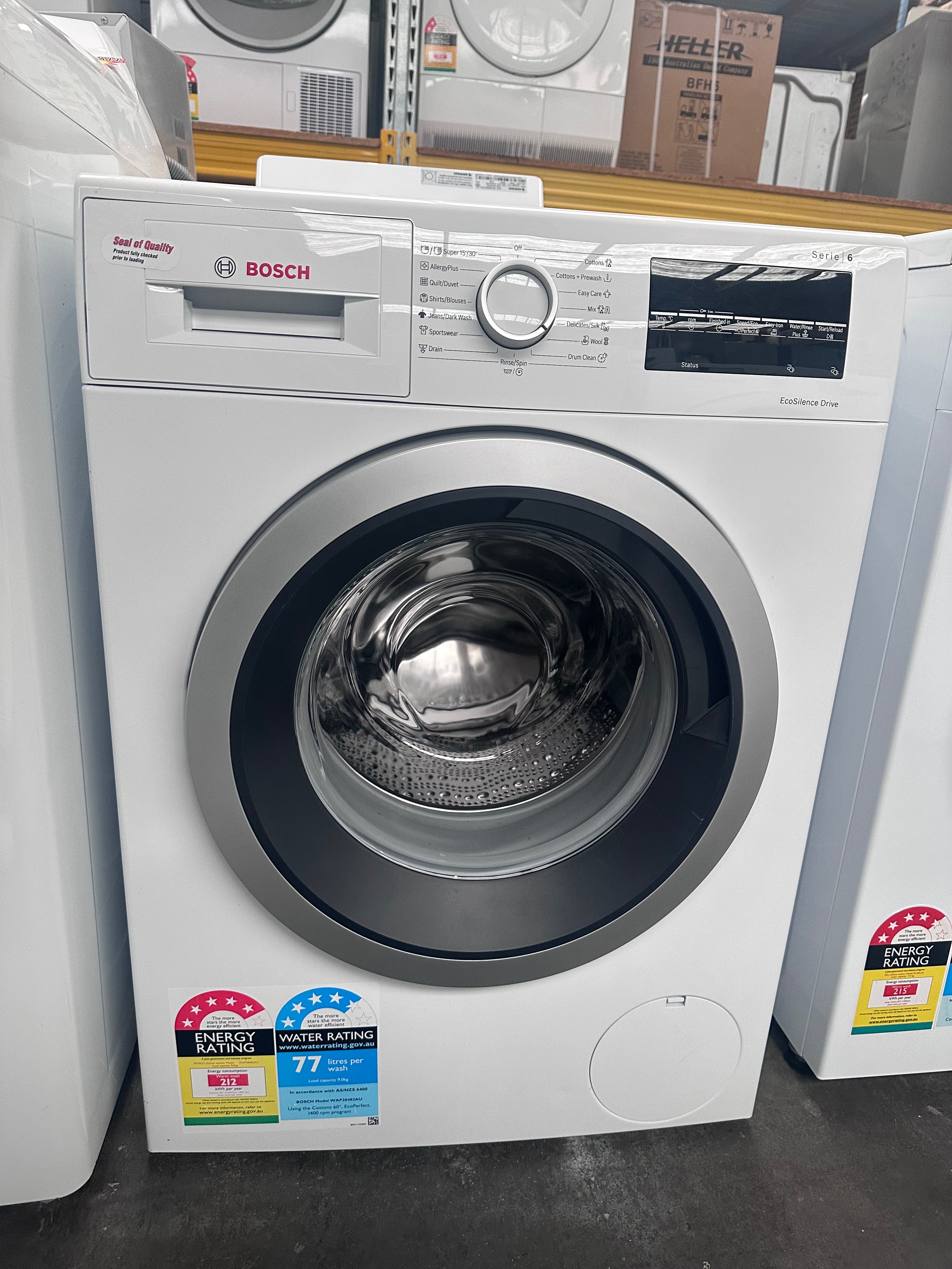 Bosch Serie 6 9kg Front Load Washing Machine - Certified Refurbished | Perfect for Apartments & Small Laundry Rooms