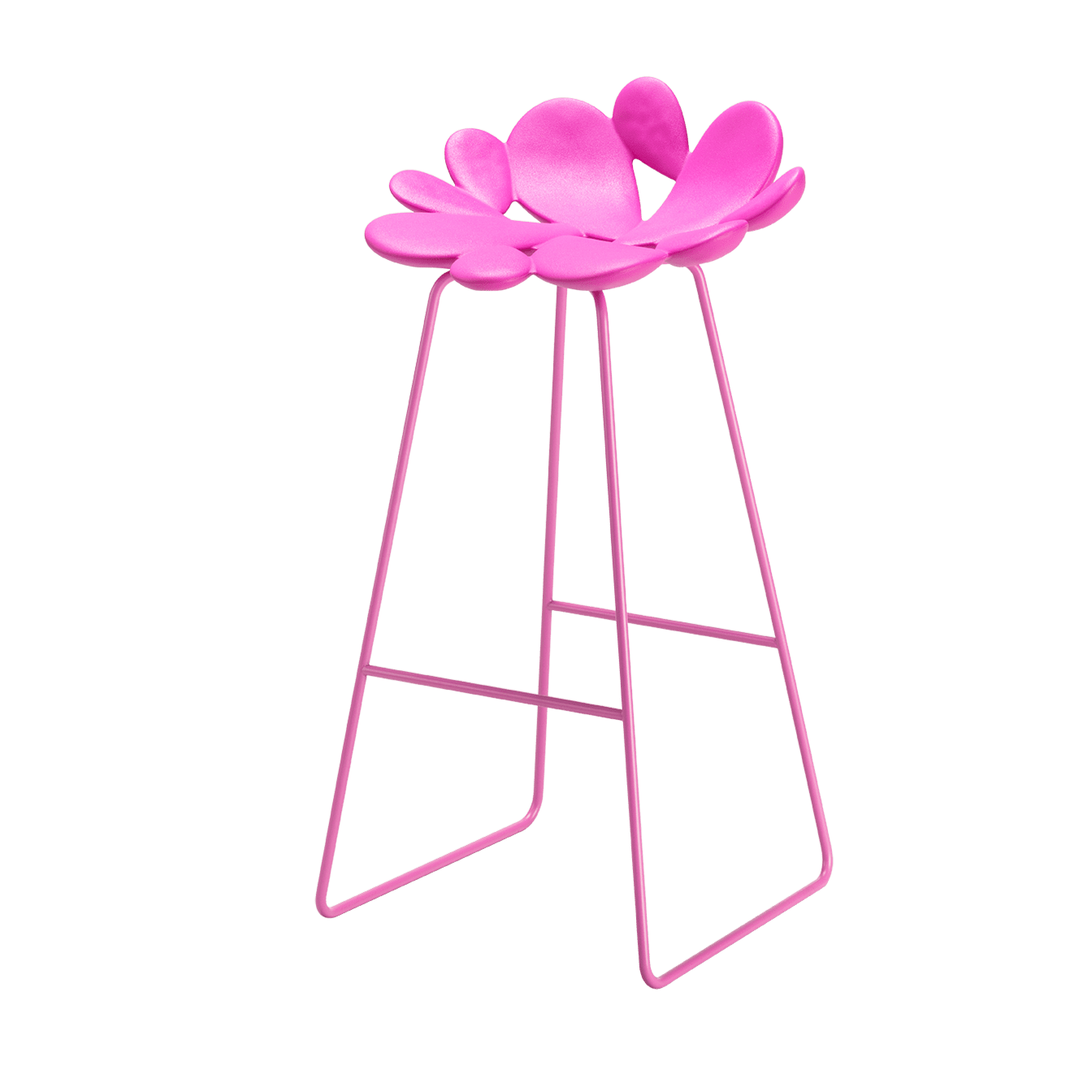 Qeeboo Filicudi Stool - Modern Designer Bar Stool for Kitchen, Dining & Living Room - Lightweight Plastic Chair for Home & Office Decor