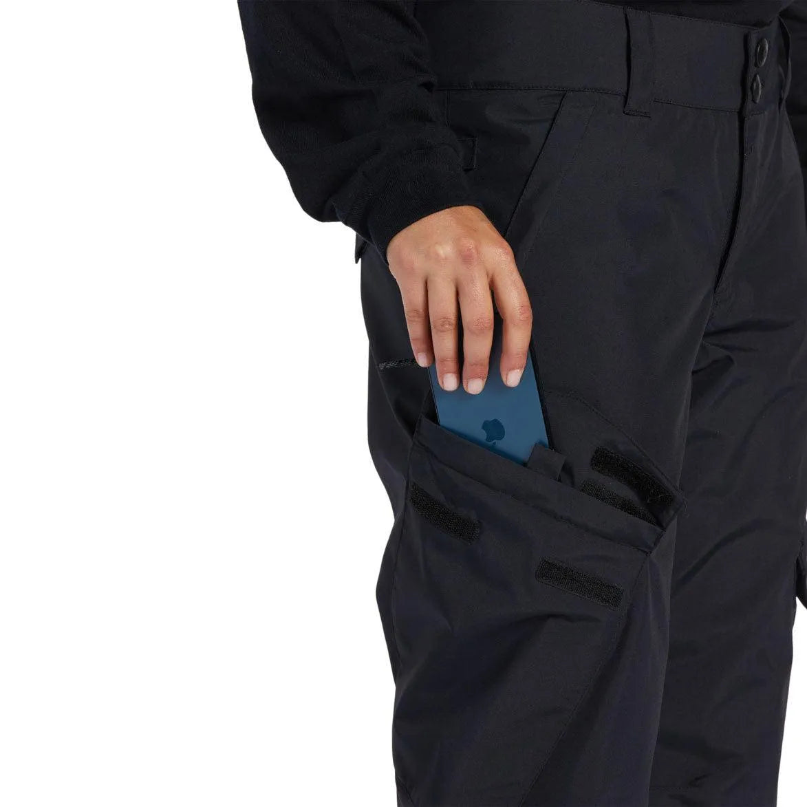 DC Snow Nonchalant Women's Black Snowboard Pants - Waterproof & Insulated for Winter Sports & Outdoor Adventures