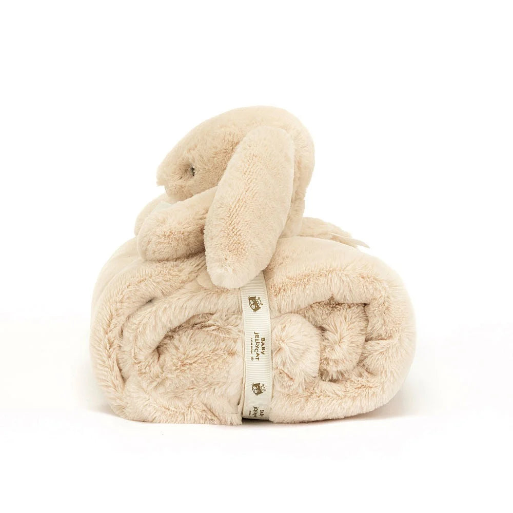 Jellycat Bashful Luxe Bunny Willow Blanket - Ultra Soft Plush Baby Blanket for Newborns & Toddlers - Perfect for Nursery, Stroller, and Cuddling