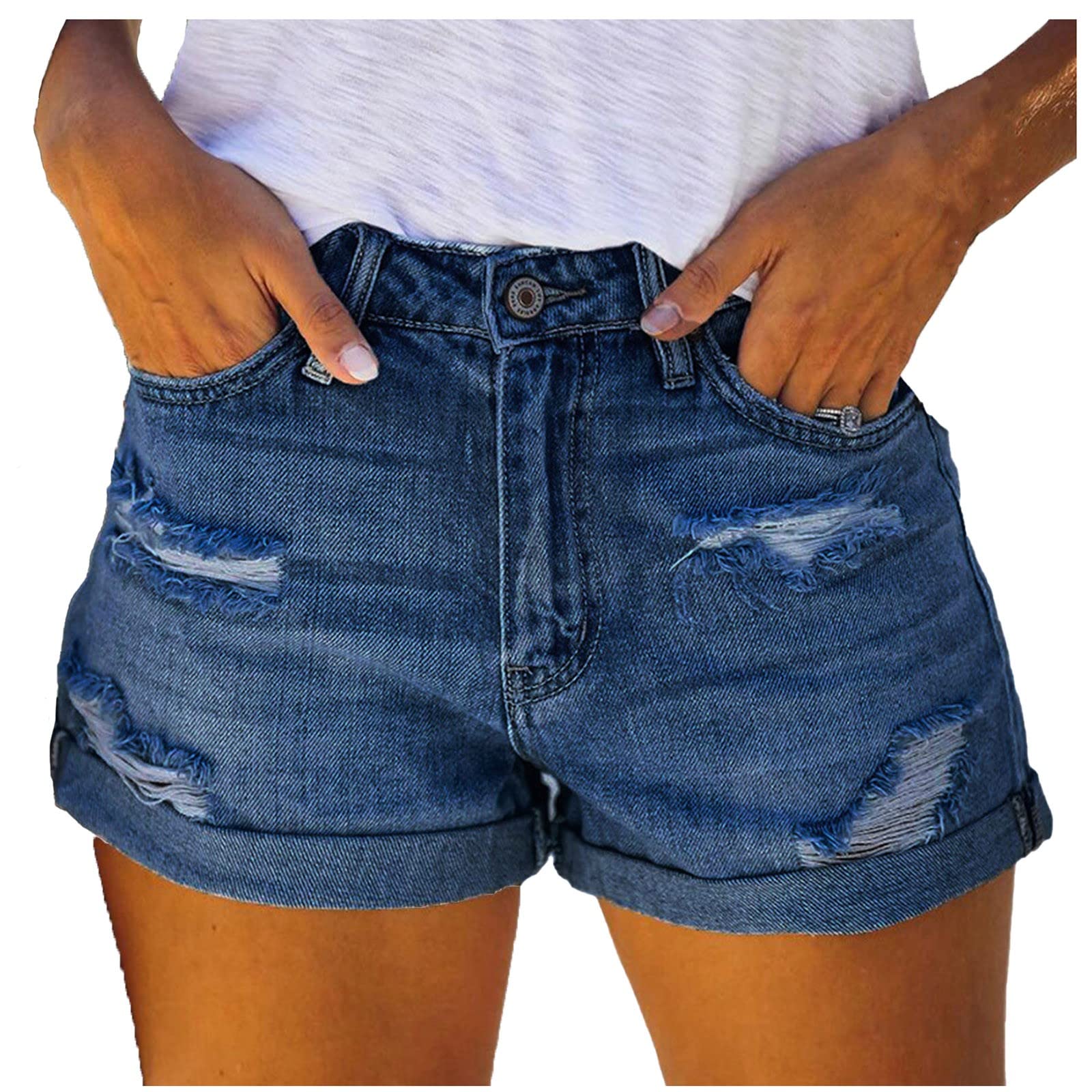 Women's & Toddler Girls' Straight Jeans, Light Jean Jacket & Dark Blue Jean Shorts - Casual Outfits for Everyday Wear & Playtime