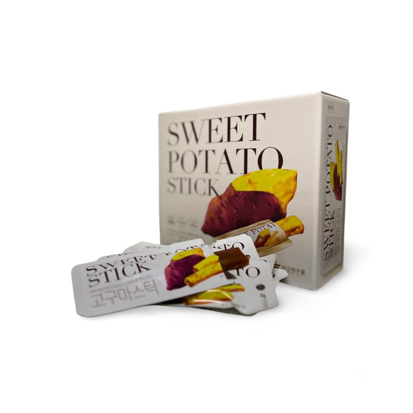 Organic Vegan Sweet Potato Sticks - 100% Natural Korean Dried Sweet Potato Snacks, No Added Sugar, Gluten Free, Non-GMO, Individually Wrapped (25 Pack) - Healthy Plant-Based Treats for Office, School & Travel Snacking
