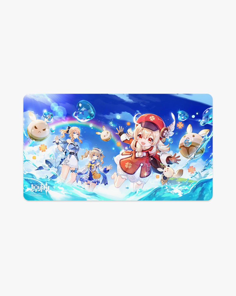 Genshin Impact© Gaming Desk Mat - Midsummer Island Adventure Design - Non-Slip Mouse Pad for PC Gaming Setup - Perfect for Anime Fans & Streamers