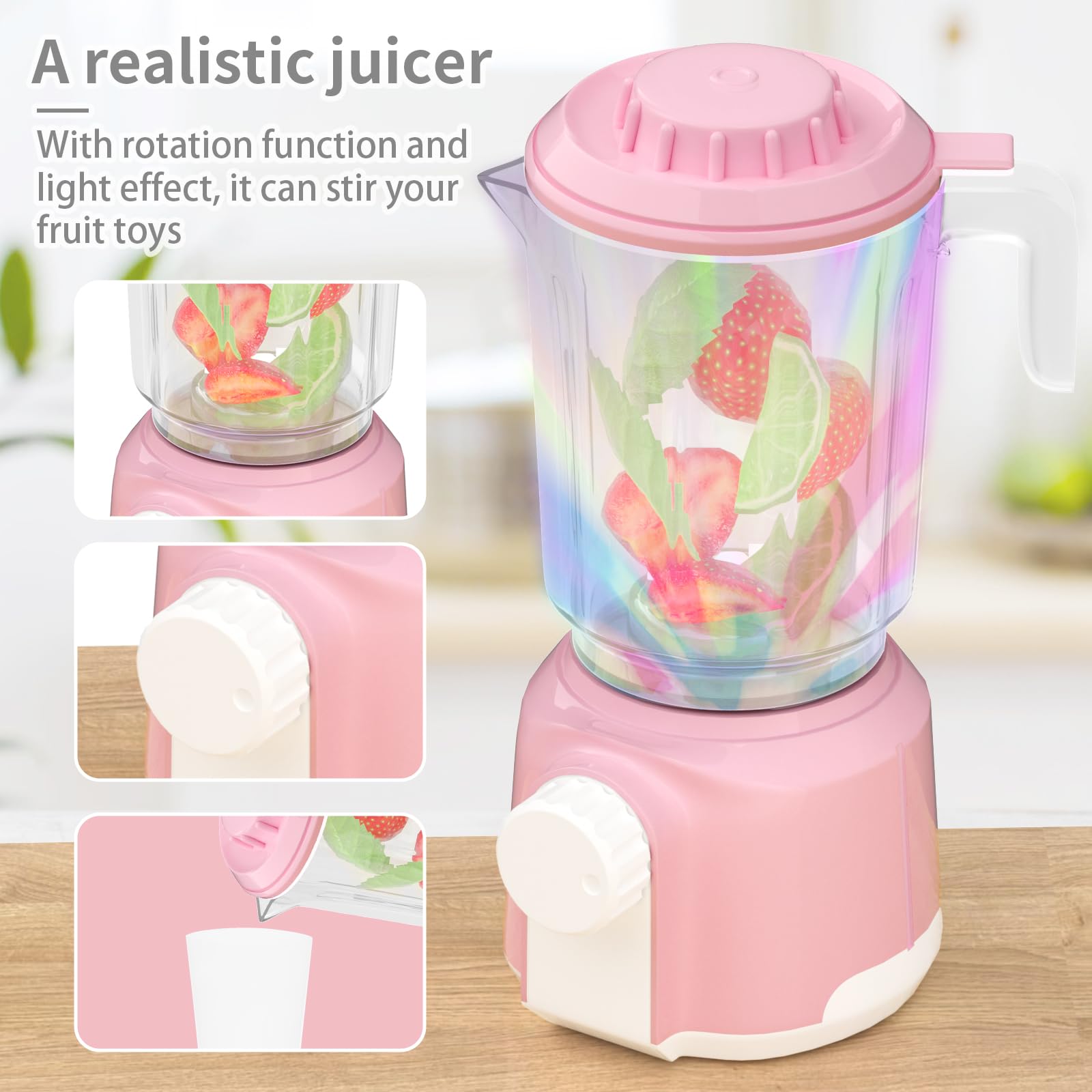 **Best Kids Toy Kitchen Set - Pretend Play Kitchen Appliances with Blender, Coffee Maker, Mixer & Toaster - Educational Toys for Girls & Boys Ages 4-8 - Perfect for Role Play, Birthday Gifts & Preschool Learning**