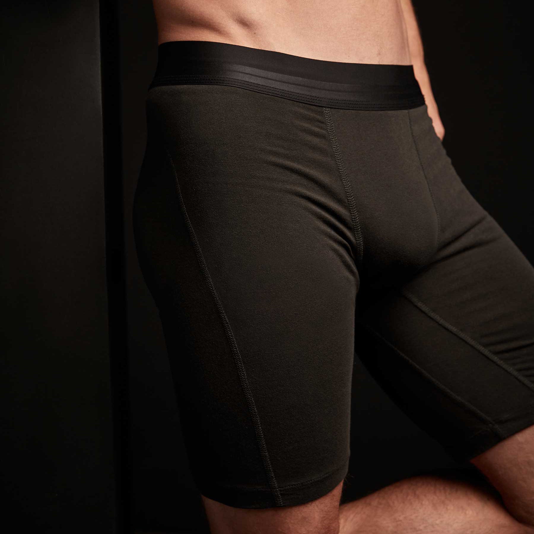 Premium Elevated Lotus Sport Boxer Briefs - Long Carbon Fiber Design for Men | Comfortable & Breathable Underwear for Workout, Running & Daily Wear