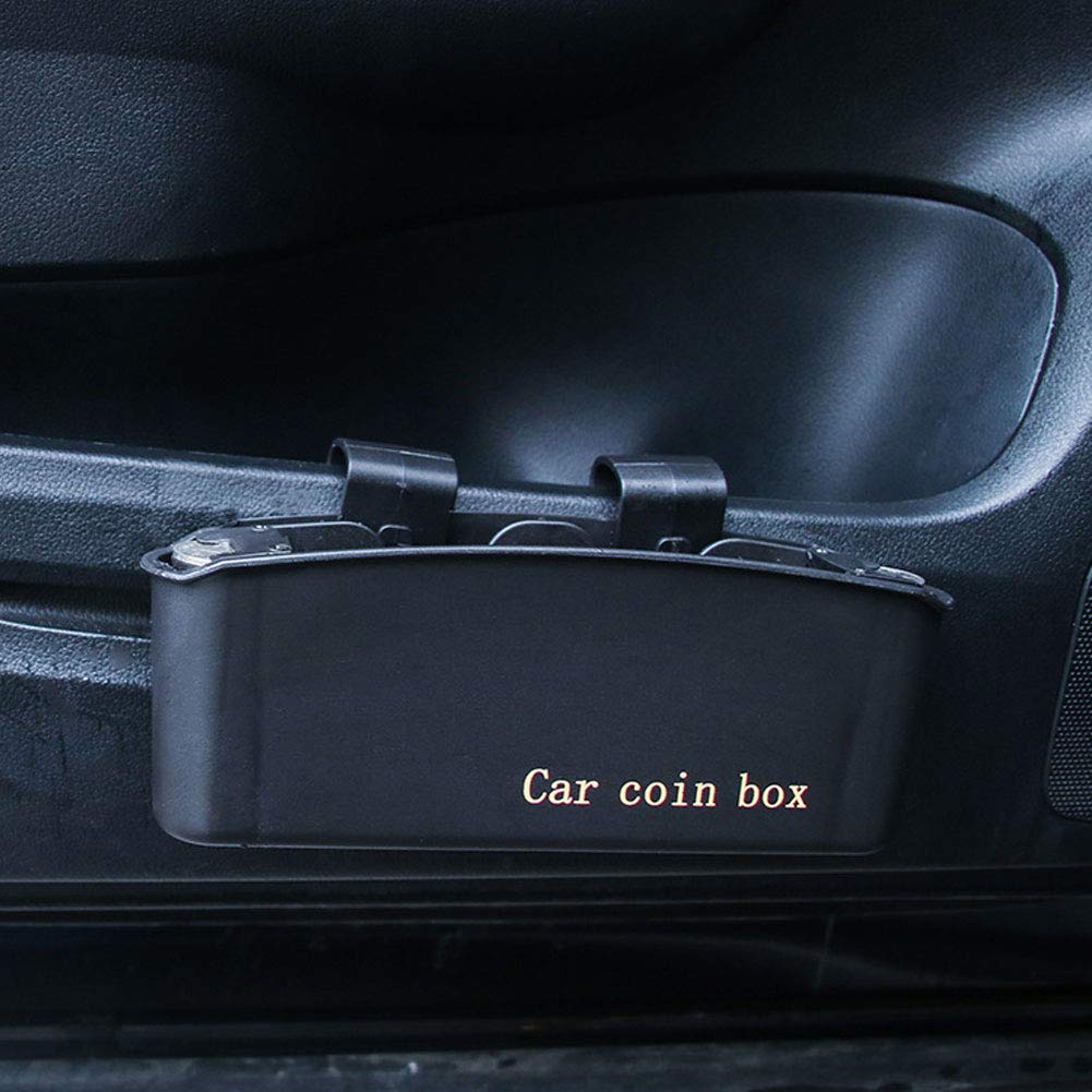 Plastic Car Phone Holder & Storage Organizer - Multi-Use Car Door Pocket Organizer with Trash Bin - Perfect for Car Accessories, Road Trips & Daily Commute