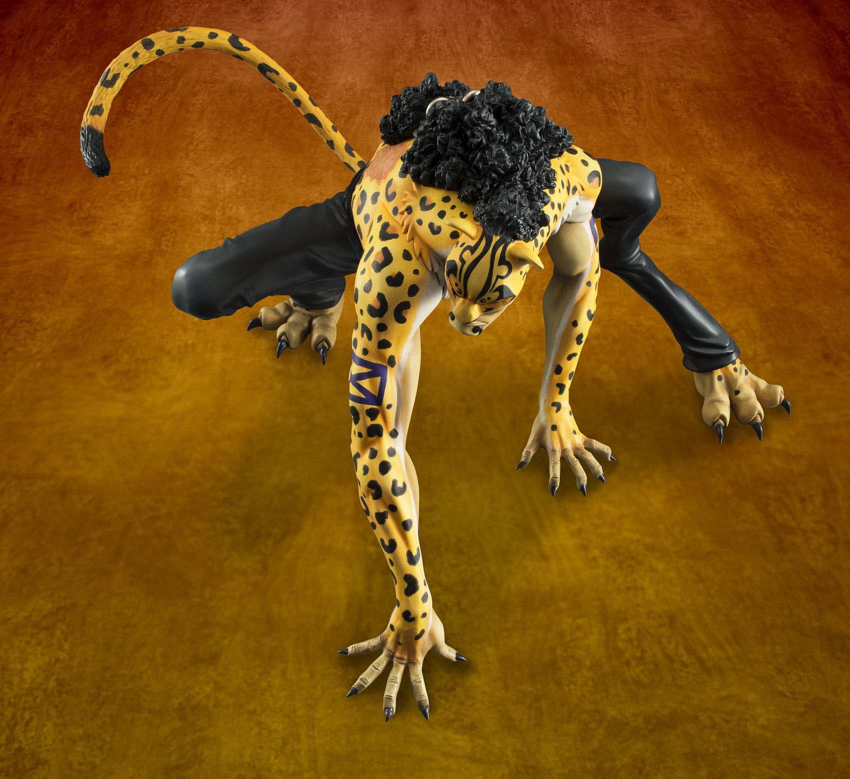 Megahouse One Piece P.O.P. Portrait of Pirates Leopard Version Rob Lucci PVC Figure - Premium Anime Collectible for Display & Home Decoration