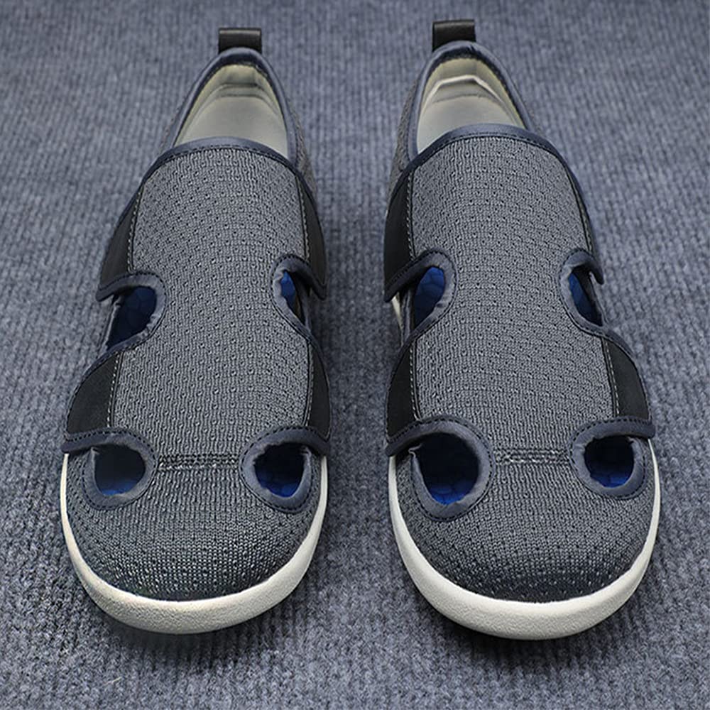 JBTNBX Women's Diabetic Walking Shoes - Extra Wide Width Adjustable Sneakers for Swollen Feet & Edema Relief - Comfortable Footwear for Elderly & Diabetic Patients - Ideal for Daily Walking, Nursing Home Use & Medical Recovery