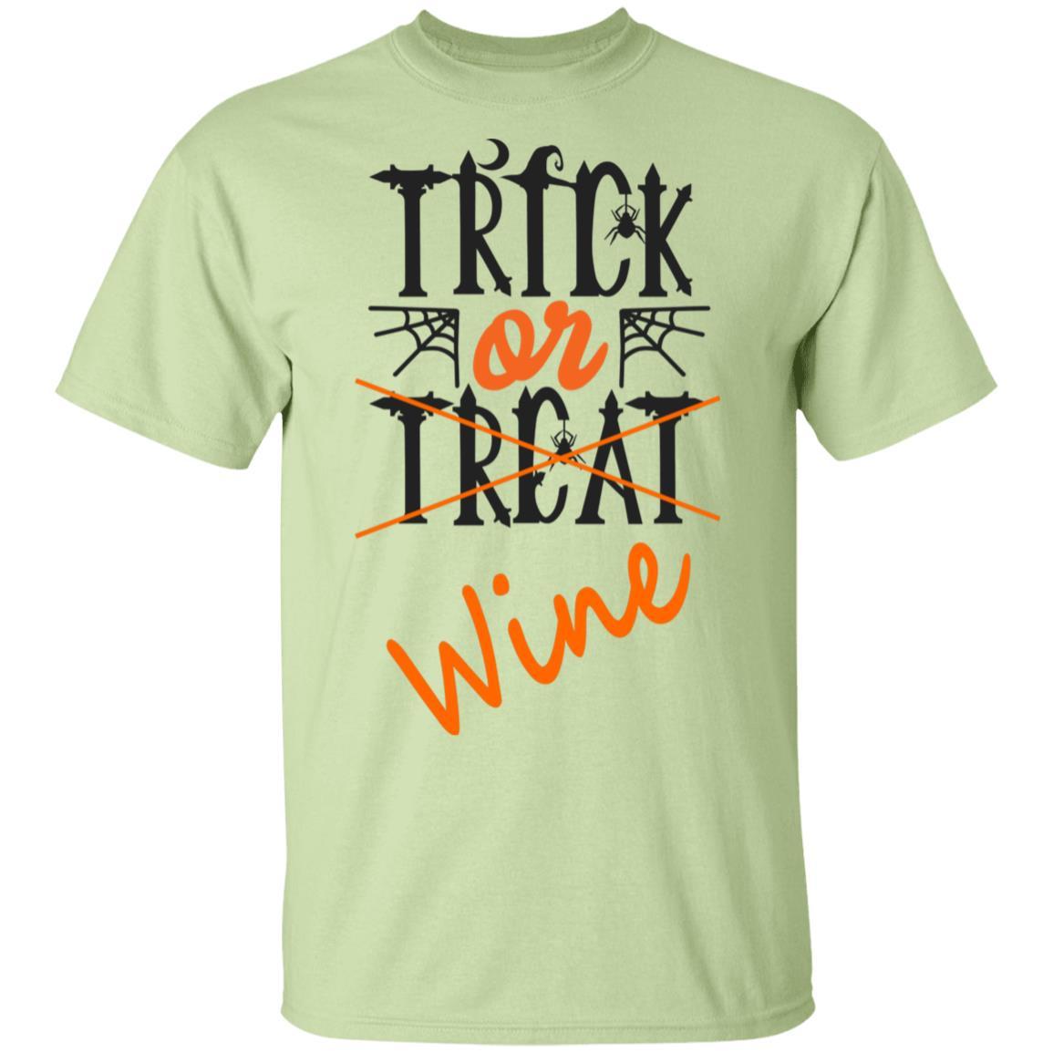 Trick Or Wine Halloween T-Shirt - Ultra Soft Cotton Tee for Women - Funny Wine Lover Gift - Perfect for Halloween Parties & Wine Tasting Events