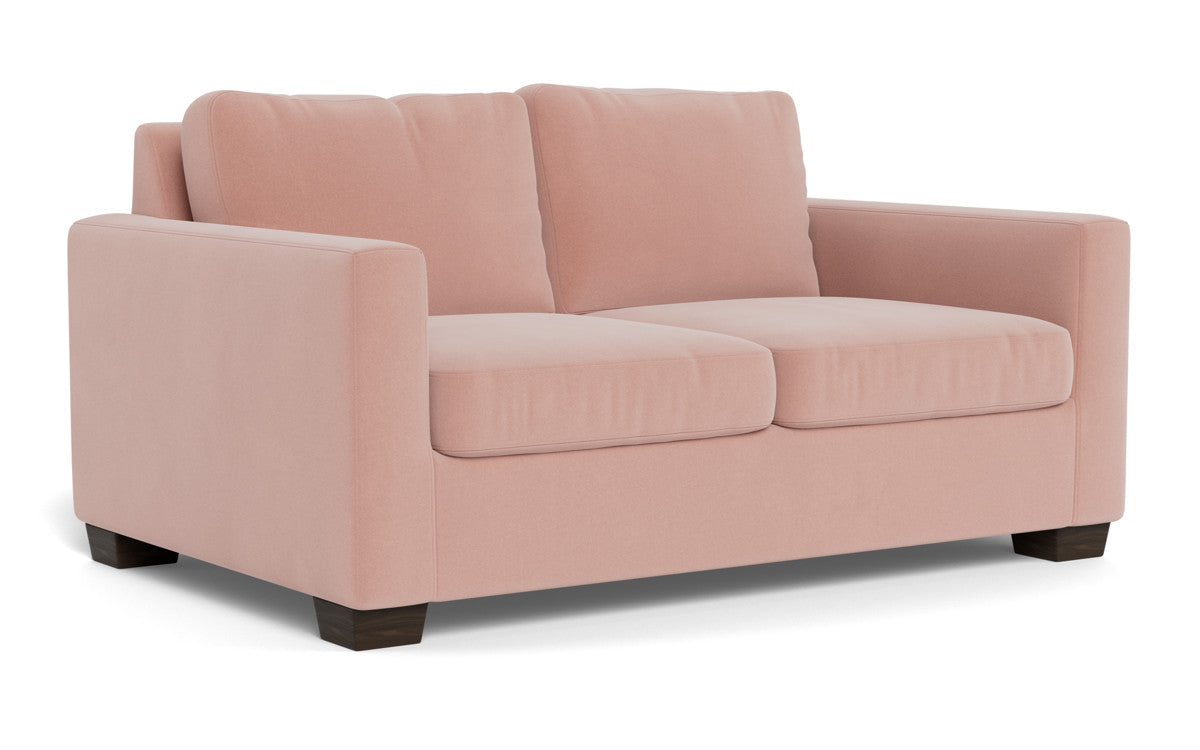 Track 62 Loveseat - Modern 2-Seater Sofa for Small Spaces, Comfortable Fabric Couch with Sturdy Wooden Legs - Perfect for Apartments, Living Rooms and Cozy Home Decor