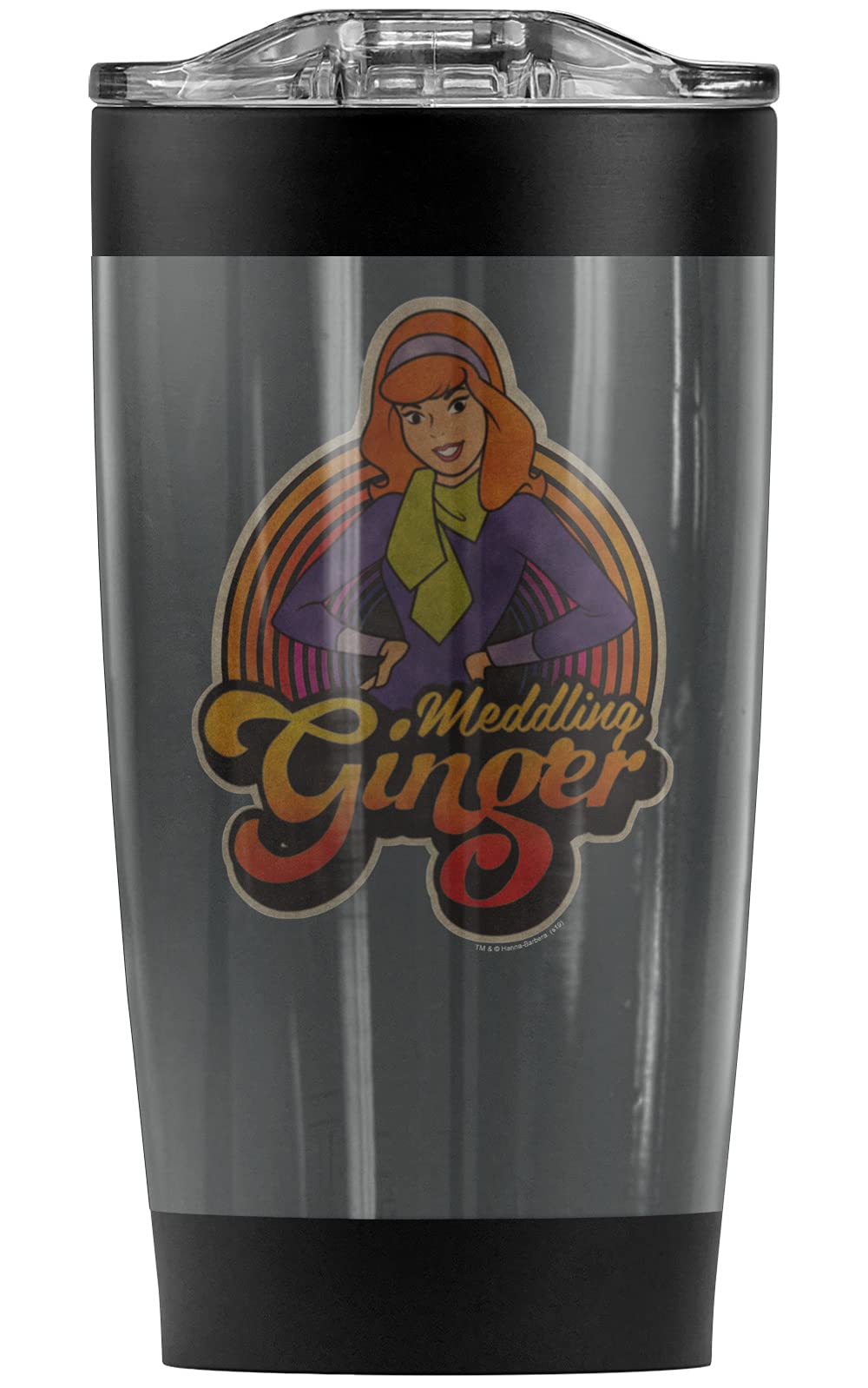Scooby-Doo Stainless Steel Tumbler 20oz - Vacuum Insulated Travel Mug with Leakproof Lid - Double Wall Coffee Cup for Hot & Cold Drinks - Perfect for Office, Camping, and Road Trips